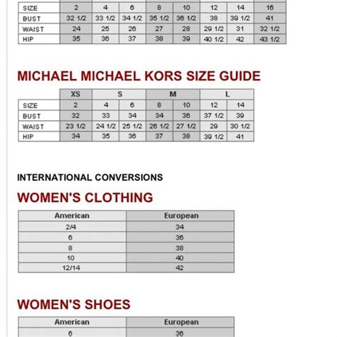 michael kors boys size chart|Michael Kors shoe size guide.